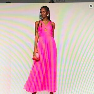 Adam Lippes Vibrant Pink Maxi Dress